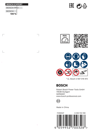 Disco de corte de diamante Bosch EXPERT Hard Ceramic de 76 mm.